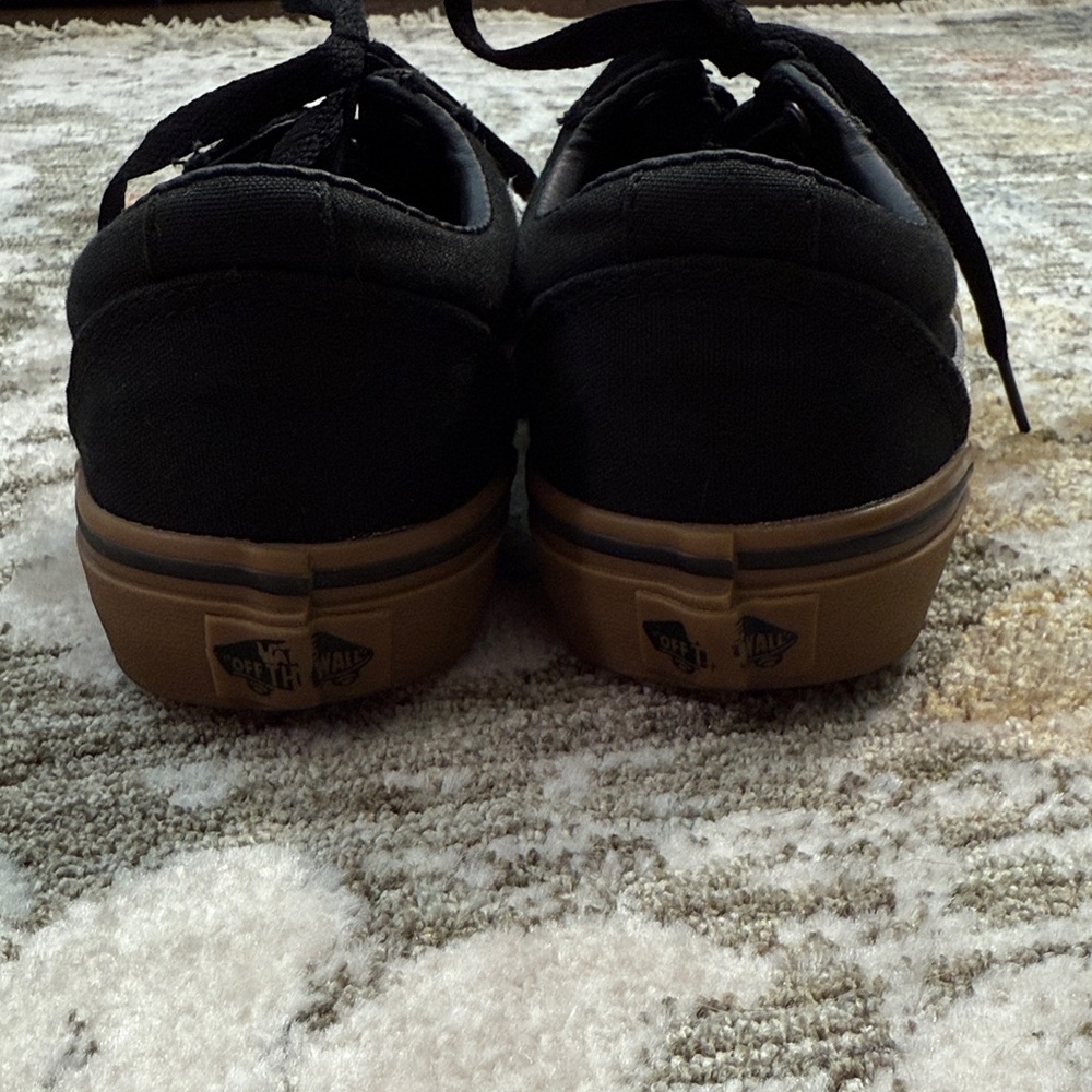 Vans Ward Kids Black/Gum/White Sneakers Kids Sz 3 - Picture 4 of 9